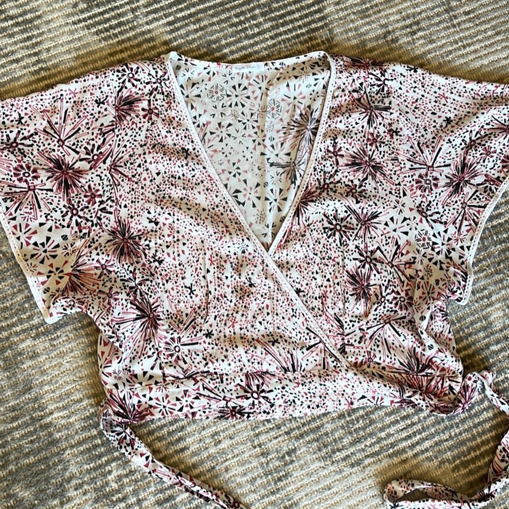 Poupette St. Barth Nola wrap top.